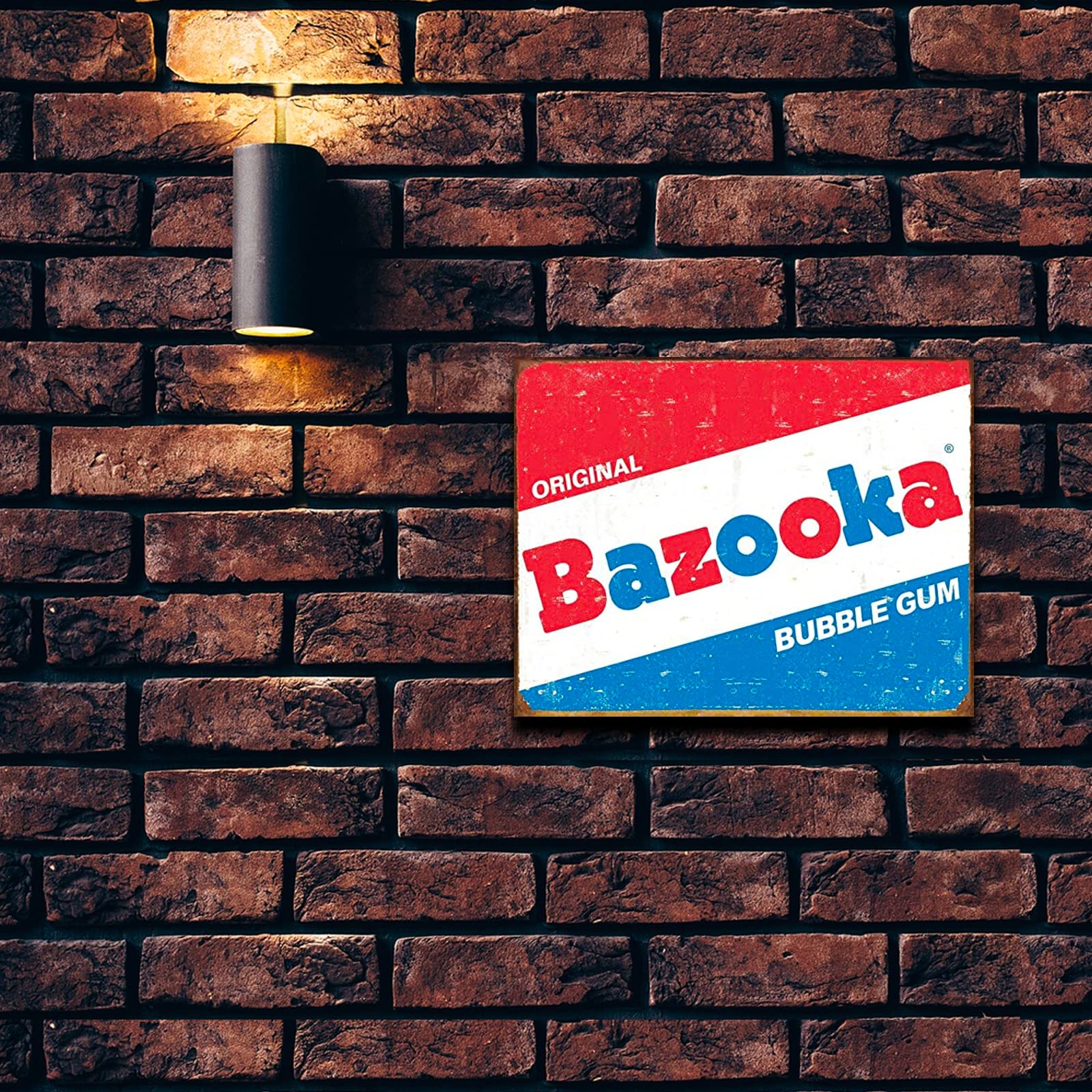アンティーク缶　ヴィンテージ缶 ⑧ Bazooka BUBBLE GUM Topps Bazooka Bubble Gum Tin Can バズーカ ビンテージ ブリキ缶